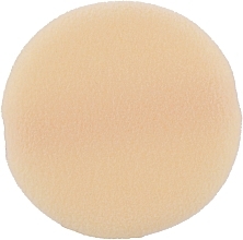 Fragrances, Perfumes, Cosmetics Round Velour Powder Puff, beige with ribbon, #981 - Dark Blue Cosmetics