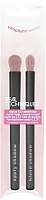 Eye Makeup Brush Set - Real Techniques Easy 123 Shadow Makeup Brush Duo — photo N1