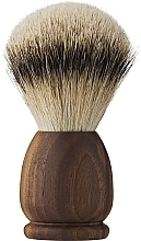 Fragrances, Perfumes, Cosmetics Shaving Brush, large - Acca Kappa Apollo Walnut Wood Superior Silver Badger Shaving Brush