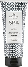 3-in-1 Men Shower Gel-Shampoo - Kallos Cosmetics Spa Hydrating 3in1 Body-Hair-Face Wash For Men — photo N1
