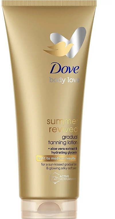 Self-Tanning Body Lotion - Dove Body Love Summer Revived Light To Medium Skin Body Lotion — photo N1