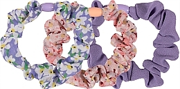 Fragrances, Perfumes, Cosmetics Scrunchie, floral print + lilac, 25976 - Top Choice