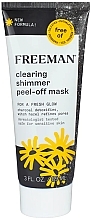 Fragrances, Perfumes, Cosmetics Shimmer Charcoal & Witch Hazel Cleansing Peel-Off Mask - Freeman Clearing Shimmer Charcoal & Witch Hazel Peel Off Mask