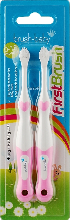 Set 'First Toothbrush', pink - Brush-Baby — photo N1