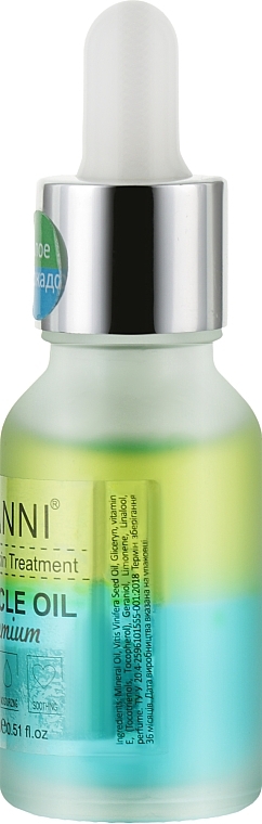 Biphase Cuticle Oil "Aloe & Avocado" - Canni Cuticle Oil Premium — photo N2