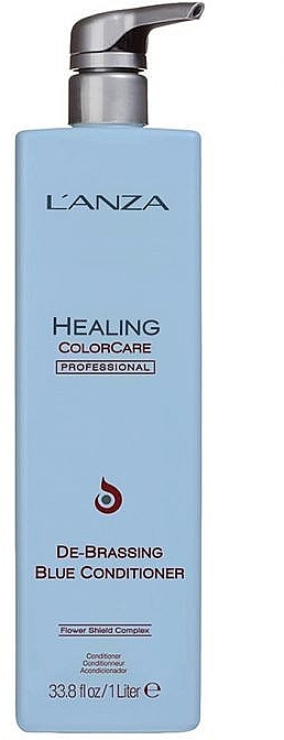 Anti-Yellow Conditioner - L'anza Healing ColorCare De-Brassing Blue Conditioner — photo N2