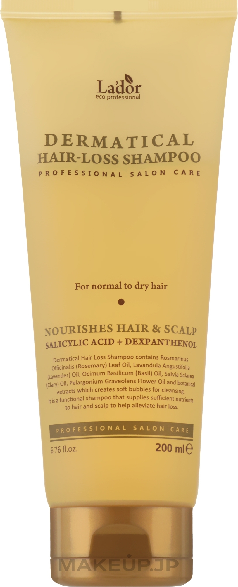 Sulfate-Free Shampoo for Normal & Dry Hair - La’dor Dermatical Hair-Loss Shampoo — photo 200 ml