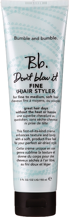 Styling Thin Hair Cream - Bumble And Bumble Don'T Blow It Fine (H)Air Styler — photo N1