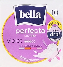 Fragrances, Perfumes, Cosmetics Pantiliners Perfecta Violet Deo Fresh Soft Ultra, 10 pcs - Bella