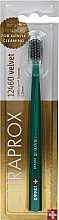 Fragrances, Perfumes, Cosmetics Toothbrush 'Velvet CS 12460', green and grey - Curaprox