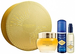 Fragrances, Perfumes, Cosmetics Set - L'Occitane Divine Immortelle (f/cr/50ml + cl/foam/50 ml + cl/oil/30ml)