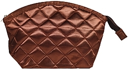 Fragrances, Perfumes, Cosmetics Quilted Cosmetic Bag, brown - Nascita Professional 023