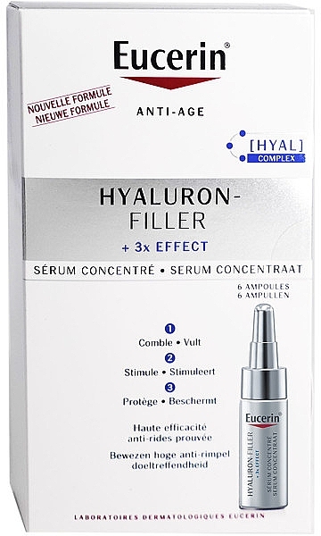 Anti-Wrinkle Facial Serum Concentrate - Eucerin Hyaluron-Filler +3X Effect — photo N2