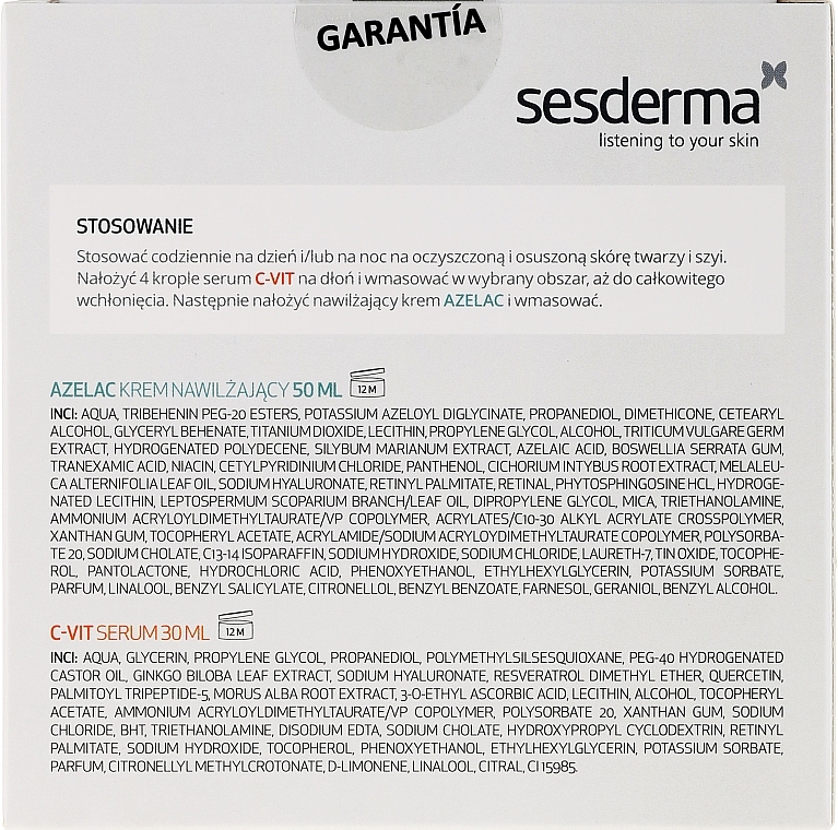 Set - SesDerma Laboratories Azelac + C-Vit (cr/50ml + ser/30ml) — photo N2