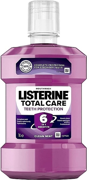 Mouthwash - Listerine Total Care Clean Mint With Alcohol — photo N1