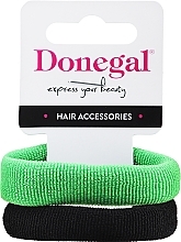 Fragrances, Perfumes, Cosmetics Hair Ties FA-5642, black + green - Donegal