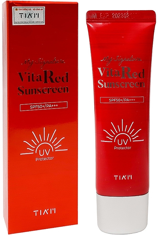 Radiant Sun Cream - Tiam My Signature Vita Red Sunscreen SPF50+/PA+++ — photo N3