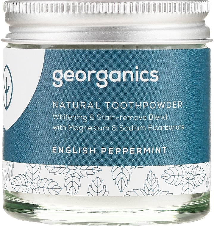 Natural Toothpowder - Georganics English Peppermint Natural Toothpowder — photo N2