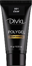 Nail Modeling Poly Gel, 15 g - Divia Polygel For Nail Modeling (007) — photo N1