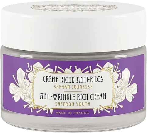 Saffron Rich Anti-Wrinkle Cream - Panier Des Sens Saffron Youth Anti-wrinkle Face Rich Cream Rich Texture — photo N1