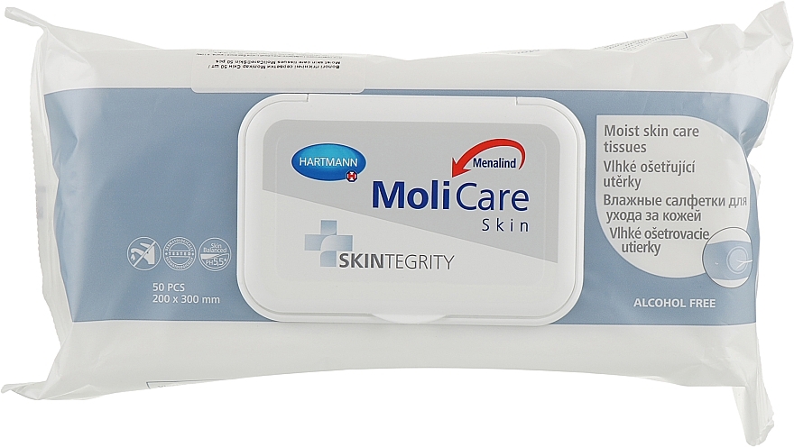 Skin Care Wet Wipes - Hartmann MoliCare Moist Skin Care Tissues — photo N2