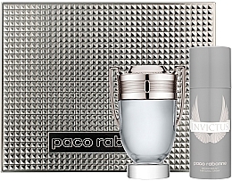 Fragrances, Perfumes, Cosmetics Paco Rabanne Invictus - Set (edt/100ml + deo/spr/150ml)