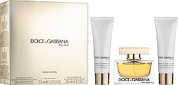 Fragrances, Perfumes, Cosmetics Dolce & Gabbana The One - Set (edp/75ml + b/l/50ml + sh/g/50ml)