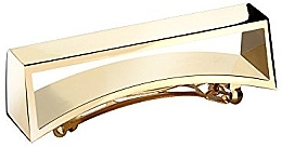 Hair Clip - Oribe Geometric Gold Plated¬ Metal Barrette — photo N1
