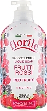 Fragrances, Perfumes, Cosmetics Liquid Soap "Red Fruits" - Parisienne Italia Fiorile Red Fruits Liquid Soap