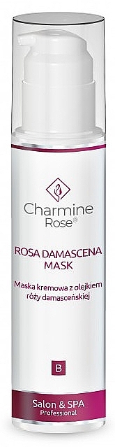 Facial Cream Mask with Damask Rose Oil - Charmine Rose Rosa Damascena Mask — photo N1