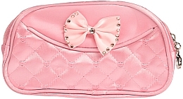 Fragrances, Perfumes, Cosmetics Cosmetic Bag with Bow, pink - Nascita Professional 009