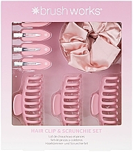 Fragrances, Perfumes, Cosmetics Hair Clip and Elastic Band Set - Brushworks Hair Clip and Scrunchie Set