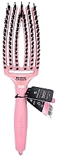 Hair Brush - Olivia Garden Finger Brush Combo Amore Pearl Pink Medium — photo N1