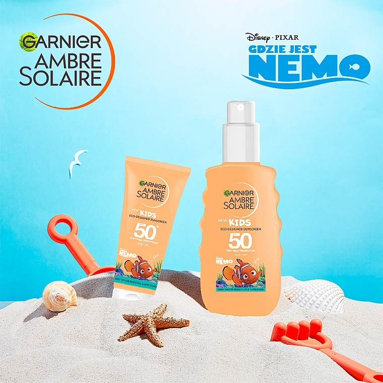 Sunscreen Spray for Children - Garnier Ambre Solaire Kids Sun Protection Spray SPF50 — photo N8
