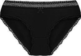 Lace Bikini Panties 'Figi', 1 pc, black - Moraj — photo N1