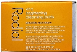 Face Cleansing Pads - Rodial Pure Vitamin C Formulated Brightening Cleansing Pad — photo N3
