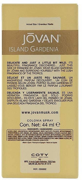 Jovan Island Gardenia - Eau de Cologne — photo N3