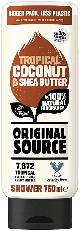 Shower Gel - Original Source Tropical Coconut&Shea Butter Shower Gel — photo N1