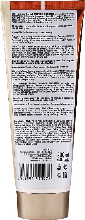 Tan Accelerator - Santa Monica Orange Sorbet Tanning Booster — photo N2