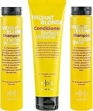 Shining Blonde Set - Mades Cosmetics (shm/2x250 ml + cond/250 ml) — photo N3