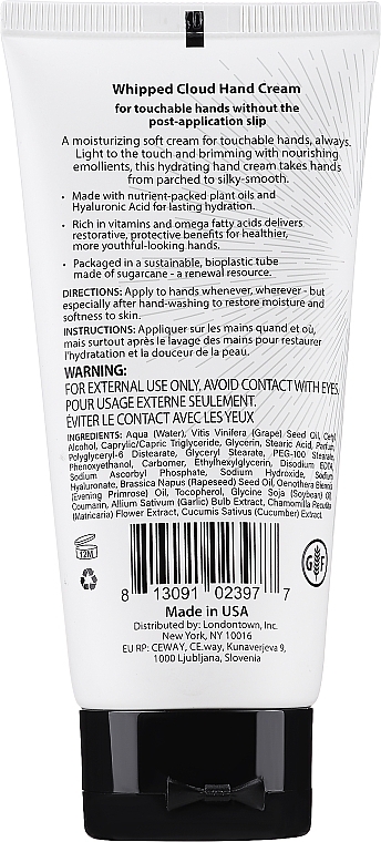 Moisturising Hand Cream - Londontown Whipped Cloud Hand Cream — photo N12