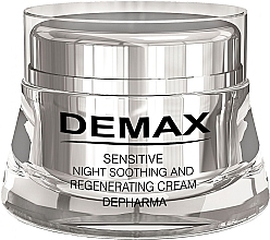 Fragrances, Perfumes, Cosmetics Night Cream for Sensitive Skin - Demax Sensitive Night Soothing