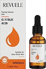 Hyaluronic Acid Face Peeling for Problem Skin - Revuele Exfoliators Peeling Solution With Glycolic Acid — photo N2