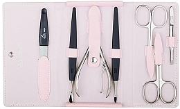 Fragrances, Perfumes, Cosmetics Manicure Set 'Rainbow', rose, 7 pcs - Erbe Solingen