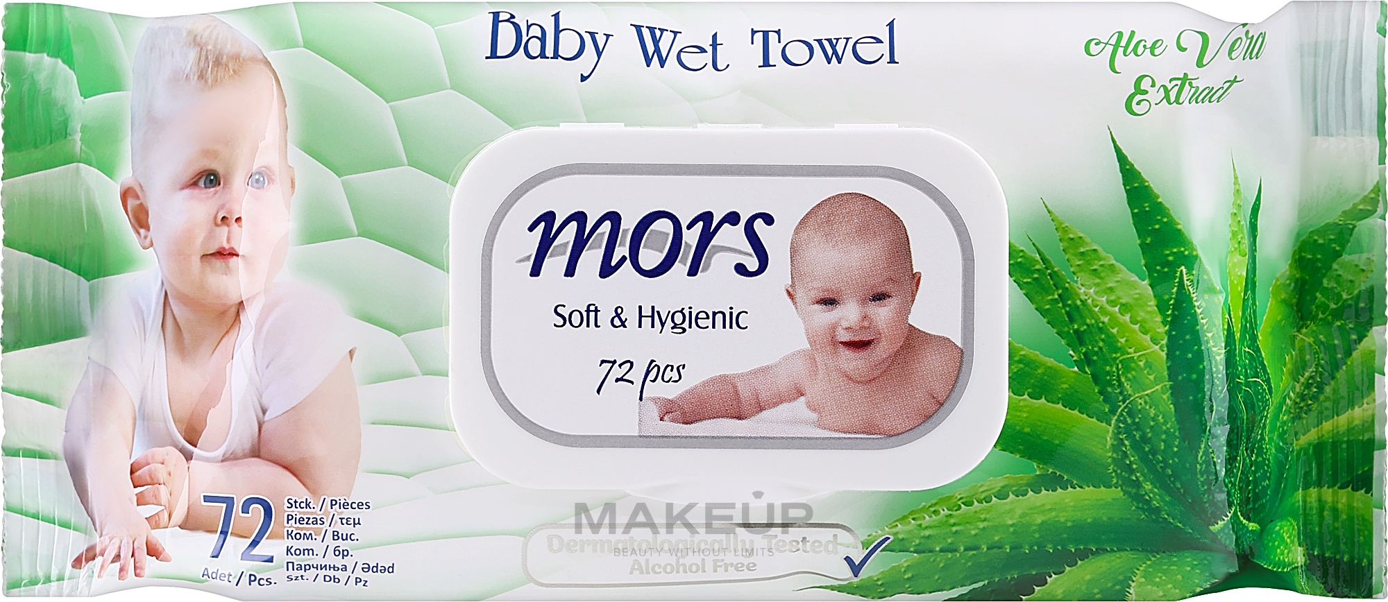 Baby Aloe Vera Wet Wipes, 72 pcs - Mors — photo 72 szt.