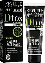 Bamboo Charcoal Peel-Off Mask - Revuele Pure Black Detox Peel Off Face Mask — photo N2