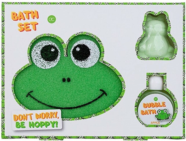 Set - Accentra Happy Animals Bath Set (b/foam/30ml + b/bomb/60g + sponge/1pcs) — photo N1