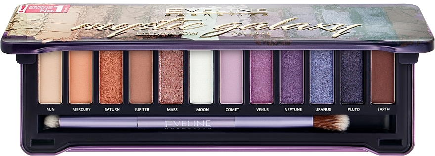 Eyeshadow Palette - Eveline Cosmetics Eyeshadow Palette Mystic Galaxy — photo N1