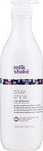 Bleached & Grey Hair Conditioner - Milk Shake Silver Shine Conditioner — photo N3