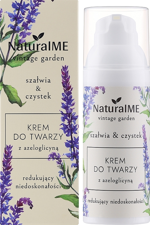 アゼログリシン配合フェイスクリーム「セージ＆シスタス」 - NaturalME Vintage Garden Sage & Cistus Reducing Imperfections Cream With Azeloglycine — photo N2